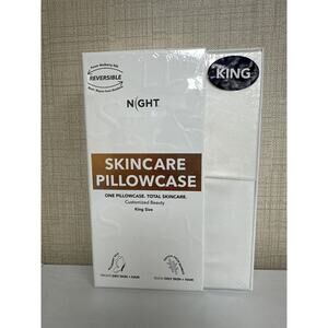 Night Reversible Skincare Pillowcase Mulberry Silk + Rayon From Bamboo NEW